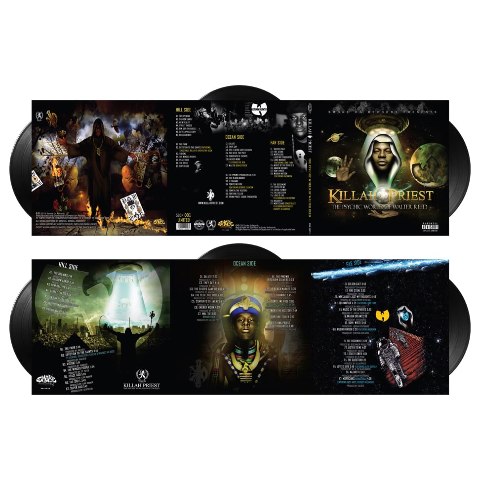 Killah Priest - The Psychic World Of Walter Reed Vinyl bundle Rare